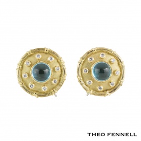 Theo Fennell Diamond Topaz Earrings 0.48ct G/VS